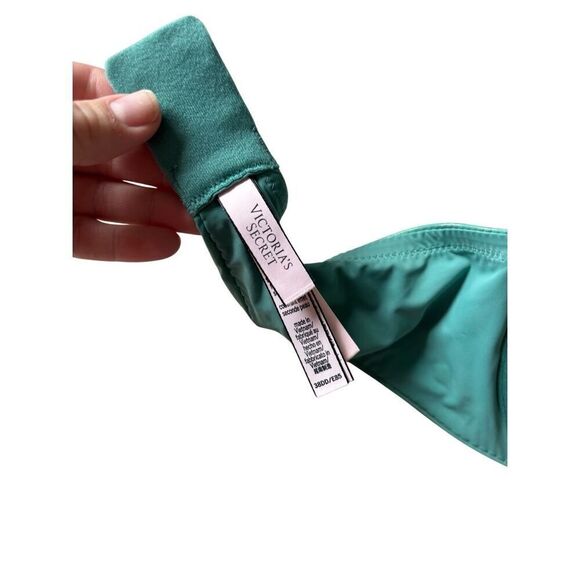 Victoria’s Secret T-shirt Push-Up Full Coverage 38DD Green Striped - Picture 7 of 9